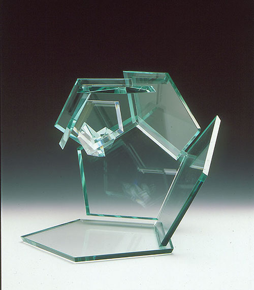Float glass pentagon, Torben Jørgensen